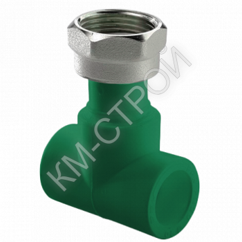 Тройник ПП с накидной гайкой D32-3/4″-32 Green AntiFire - Крепеж и строительное оборудование