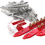 Комплект пороховой. Гвозди F-DN52 (5000шт) + Патроны F-K5 (5000шт) - Крепеж и строительное оборудование