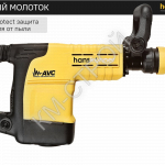Отбойный молоток Hanskonner SDS MAX HDH1525M - Крепеж и строительное оборудование