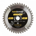 Пильный диск по дереву ArmorPiercing 160x20/16мм, 40 зубьев, Hanskonner - Крепеж и строительное оборудование