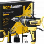 Дрель-миксер Hanskonner PLATINUM HDM2014E - Крепеж и строительное оборудование