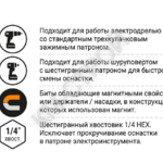 Ключ-насадка магнитная NUT SETTER 10x48 мм, 2 шт, карта NOX - Крепеж и строительное оборудование
