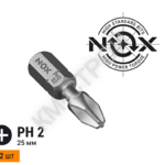 Бита торсионная STRONG (2 шт; PH2х25 мм; карта; C6.3) NOX  - Крепеж и строительное оборудование