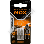 Бита торсионная STRONG (2 шт; PH2х25 мм; карта; C6.3) NOX  - Крепеж и строительное оборудование