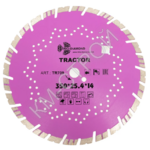 Диск алмазный отрезной Tractor (350х25.4х14 мм) TRIO-DIAMOND TR709 - Крепеж и строительное оборудование