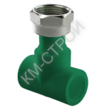Тройник ПП с накидной гайкой D32-3/4″-32 Green AntiFire - Крепеж и строительное оборудование
