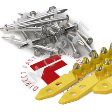 Комплект пороховой. Гвозди F-DN47 (5000шт) + Патроны F-K4 (5000шт) - Крепеж и строительное оборудование
