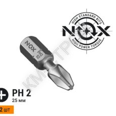 Бита торсионная STRONG (2 шт; PH2х25 мм; карта; C6.3) NOX  - Крепеж и строительное оборудование