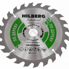 Диск пильный Industrial Дерево (165x20 мм; 24Т) Hilberg HW165 - Крепеж и строительное оборудование