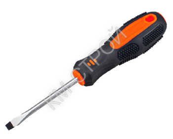 Отвертка плоский шлиц SL6х200мм, CrV, магнитный наконечник Sturm! - Крепеж и строительное оборудование