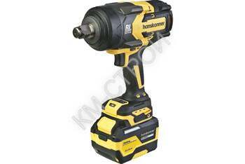 HCD201300BLC Гайковерт ударный Hanskonner PLATINUM,18В, 1300Нм, 3/4",акк 6Ач+ЗУ - Крепеж и строительное оборудование