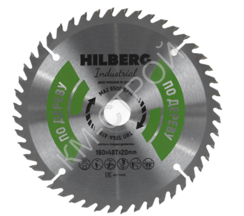 Диск пильный Industrial Дерево (160x20 мм; 48Т) Hilberg HW161 - Крепеж и строительное оборудование